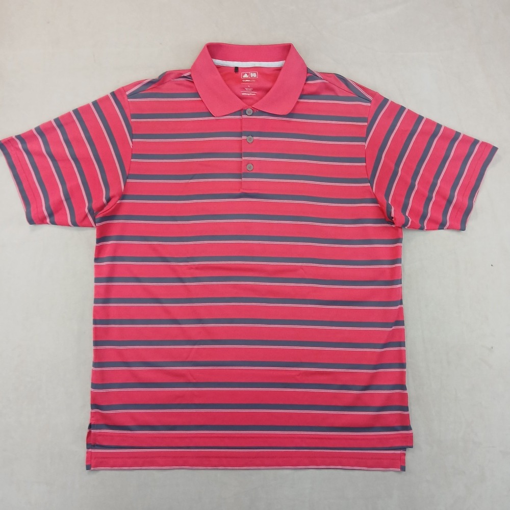 Adidas Golf Large Mens Polo Shirt Climalite 23x28